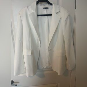 White Oversized Blazer